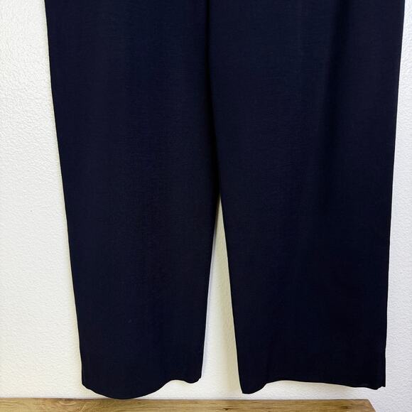 Exclusively Misook Pants Womens XL Navy Blue Pull On Knit Acrylic Career 25" - Picture 6 of 11